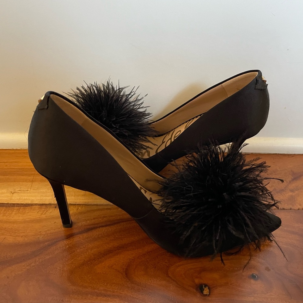 Sam Edelman | Haide | Pump | Black Satin | Size 8